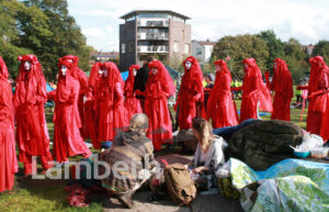 RED BRIGADE, EXTINCTION REBELLION PROTEST CAMP, VAUXHALL