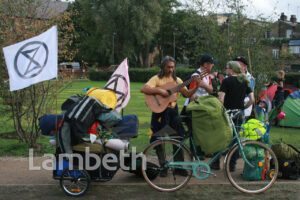 EXTINCTION REBELLION PROTEST CAMP, VAUXHALL