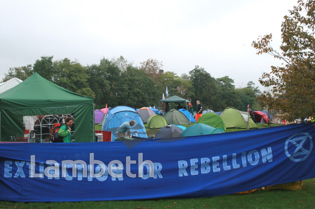 EXTINCTION REBELLION PROTEST CAMP, VAUXHALL