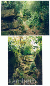 GROTTO AREA, PARK HILL, STREATHAM COMMON