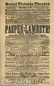 PLAYBILL, ROYAL VICTORIA THEATRE, THE CUT, WATERLOO