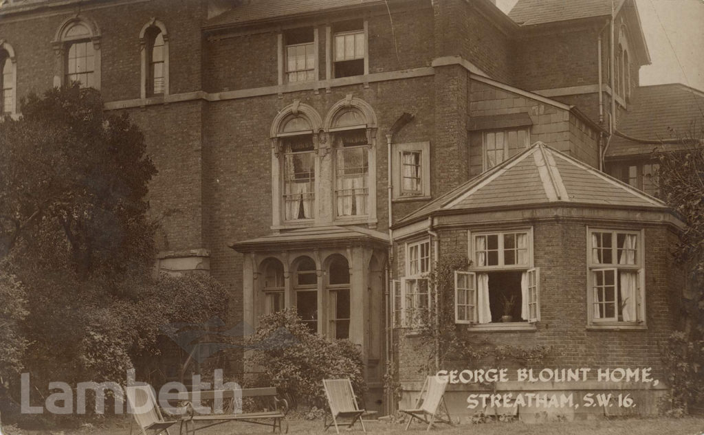 GEORGE BLOUNT HOME, MITCHAM LANE, STREATHAM