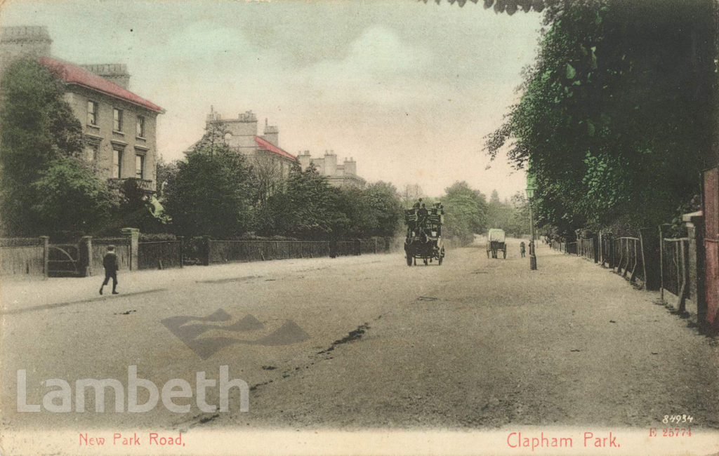 NEW PARK ROAD, CLAPHAM PARK