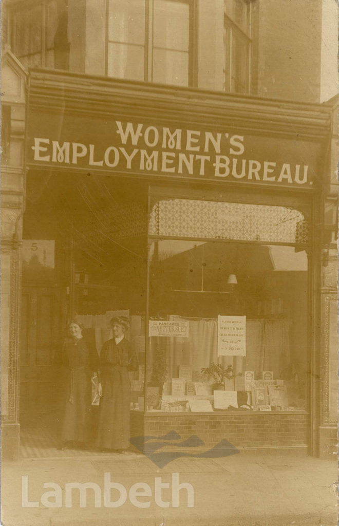 WOMEN’S EMPLOYMENT BUREAU, SHRUBBERY ROAD, STREATHAM