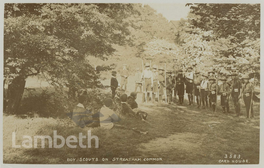 BOY SCOUTS ON STREATHAM COMMON