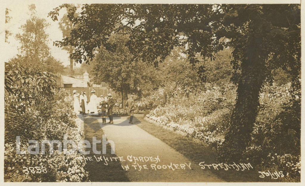 WHITE GARDEN, THE ROOKERY, STREATHAM COMMON