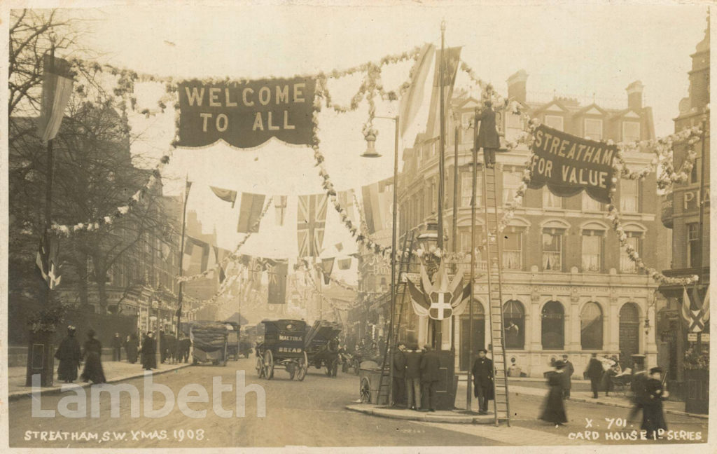 STREATHAM HIGH ROAD CHRISTMAS DECORATIONS