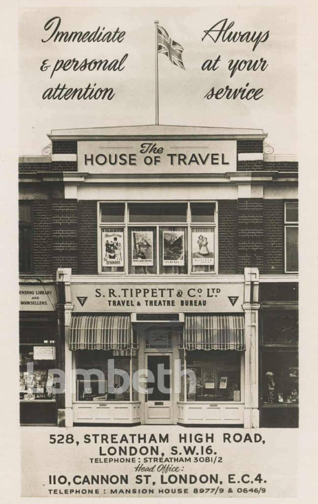 TIPPETT & CO, TRAVEL AGENTS, 528 STREATHAM HIGH ROAD