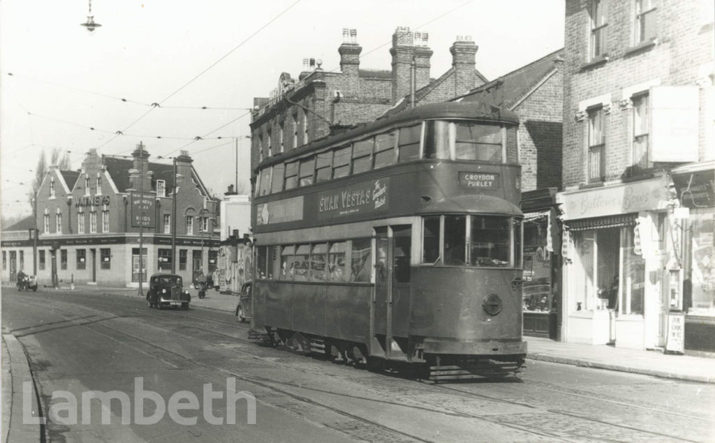 TRAM IN STREATHAM HIGH ROAD, SOUTH STREATHAM