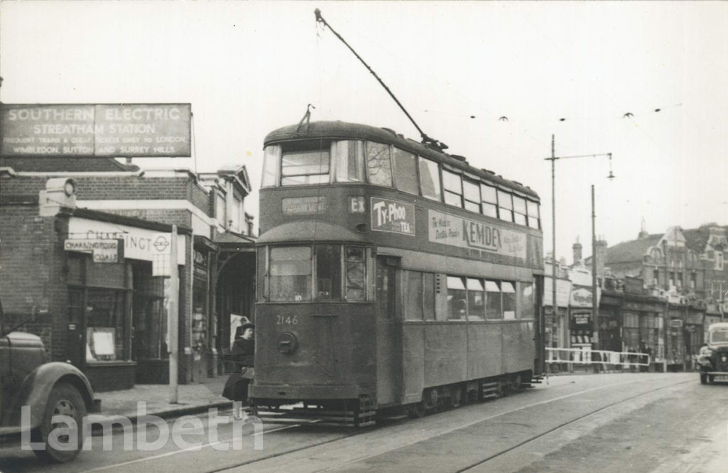 TRAM ON STREATHAM HIGH ROAD