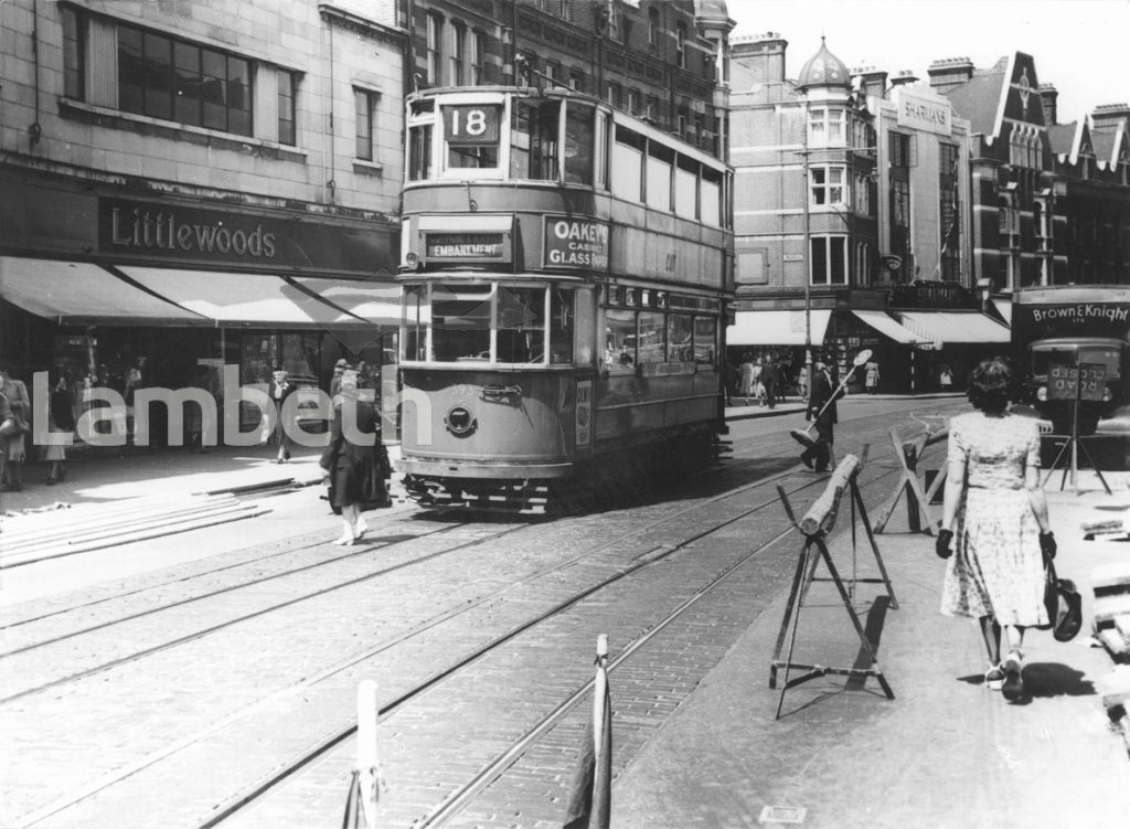 TRAM ON STREATHAM HIGH ROAD