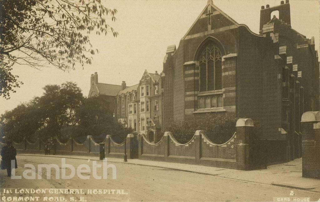 WWI LONDON GENERAL HOSPITAL, CORMONT ROAD, BRIXTON NORTH