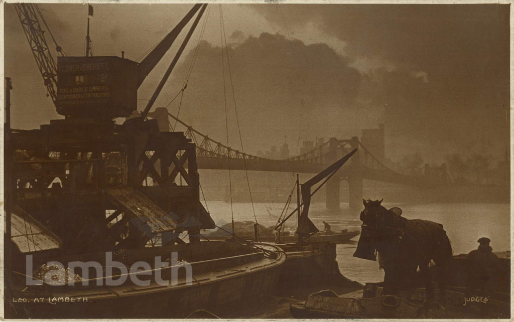 LAMBETH OLD BRIDGE FROM MILLBANK