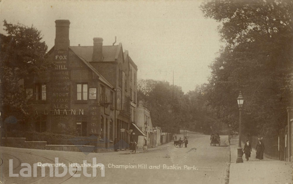 FOX-UNDER-THE-HILL PUBLIC HOUSE, DENMARK HILL