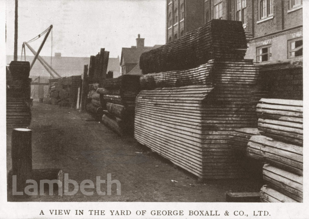 TIMBER YARD, GEORGE BOXALL & CO, SOUTH LAMBETH