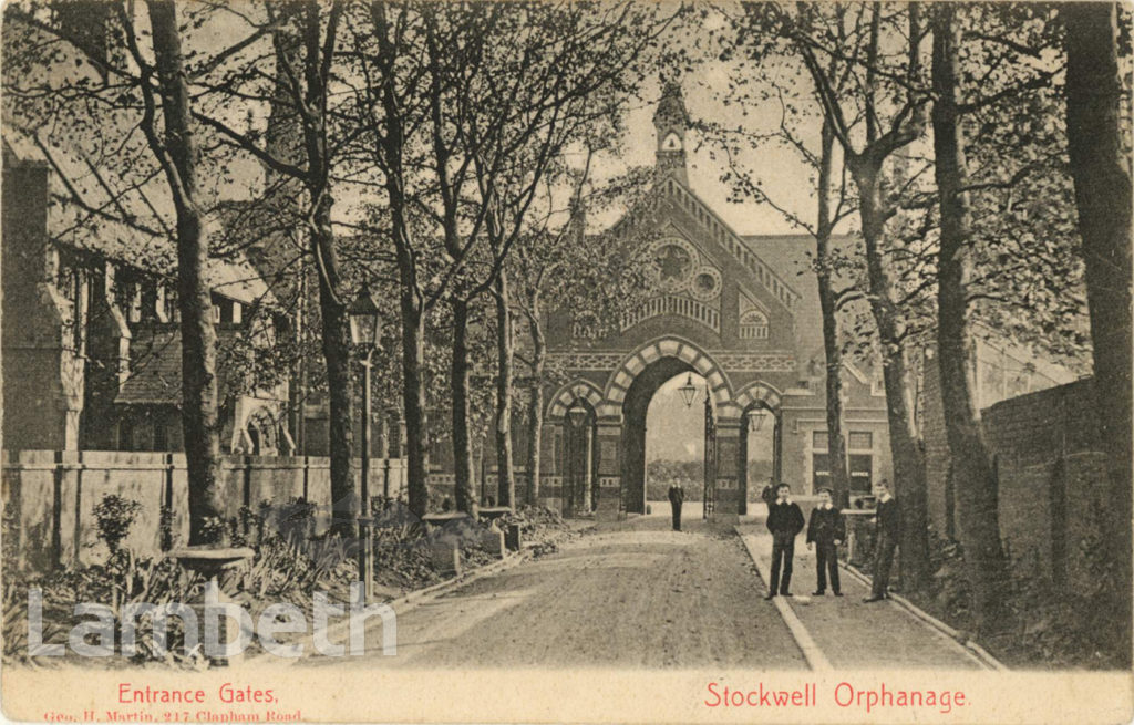 ENTRANCE GATES, STOCKWELL ORPHANAGE, CLAPHAM ROAD