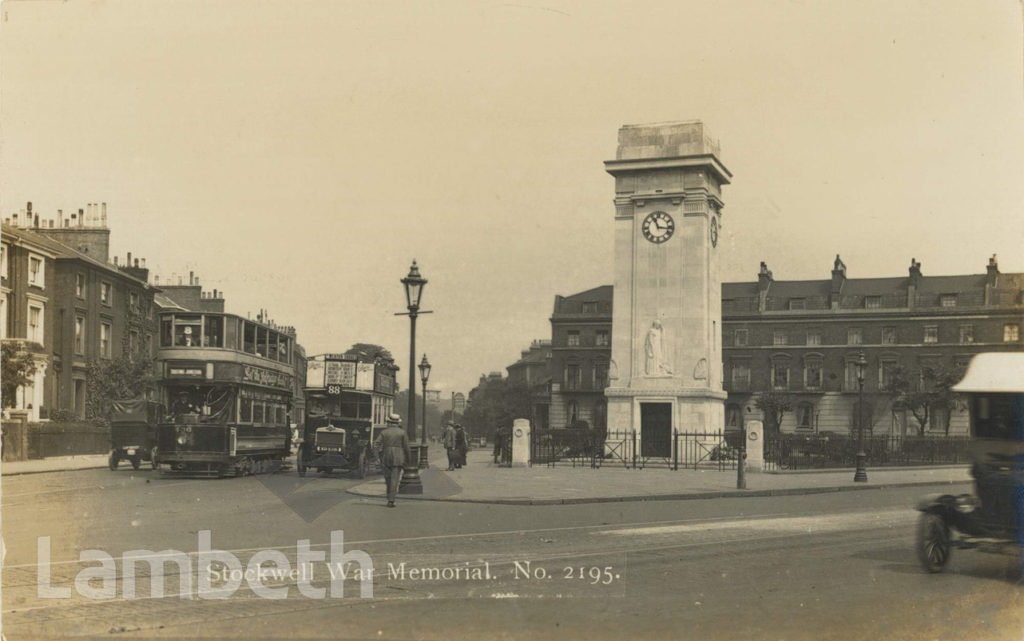 WAR MEMORIAL, CLAPHAM ROAD, STOCKWELL