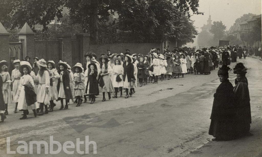 GIRLS’ PARADE, LARKHALL RISE, CLAPHAM