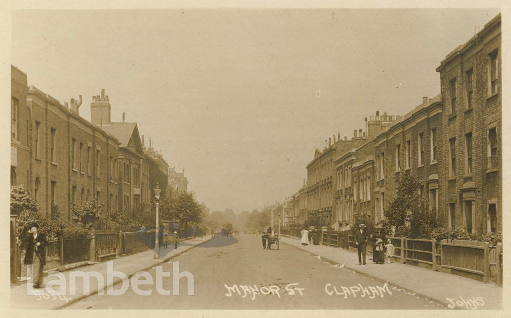 MANOR STREET, CLAPHAM