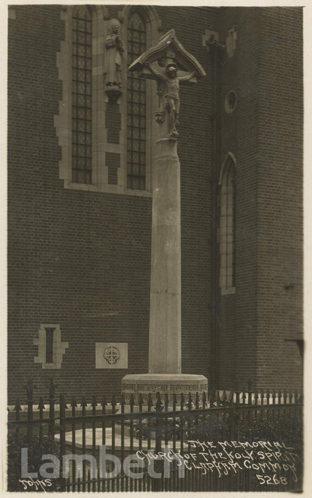 MEMORIAL, CHURCH OF THE HOLY SPIRIT, CLAPHAM