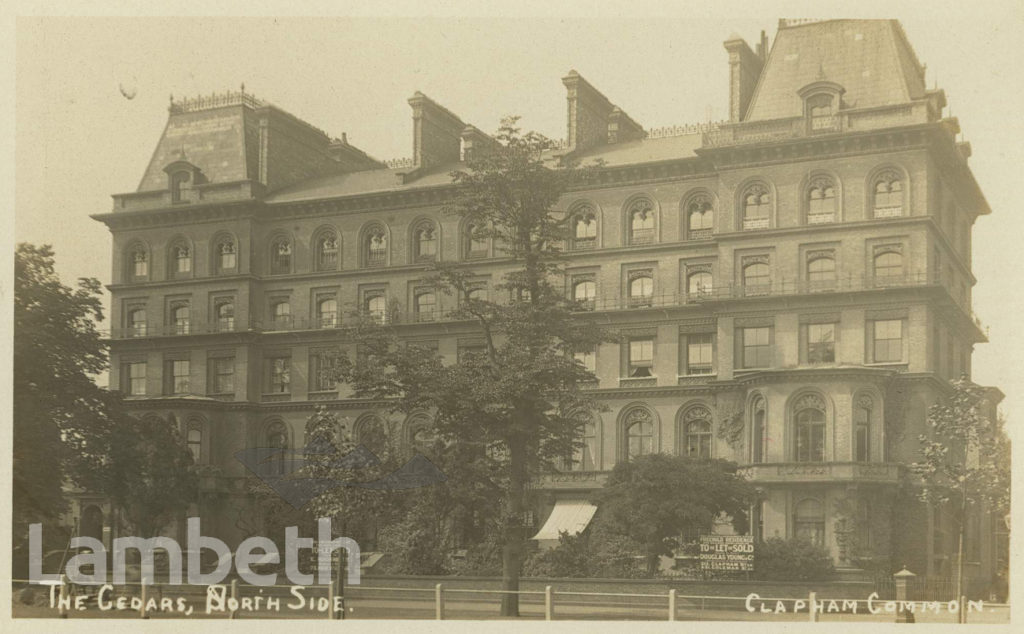 THE CEDARS, CLAPHAM COMMON NORTH SIDE