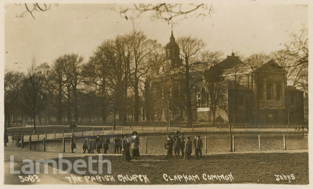 VIEW TO HOLY TRINITY CHURCH, CLAPHAM COMMON