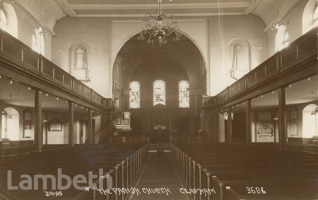 INTERIOR, HOLY TRINITY, CLAPHAM COMMON