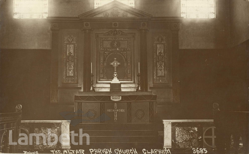 THE ALTAR, HOLY TRINITY, CLAPHAM COMMON