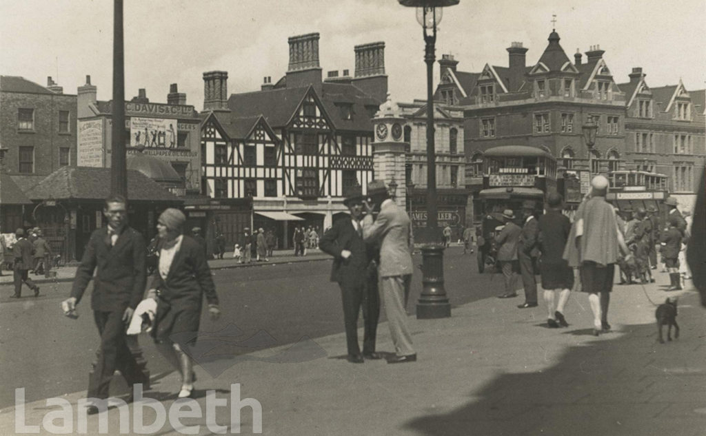 CLAPHAM CROSS & THE PLOUGH INN, CLAPHAM