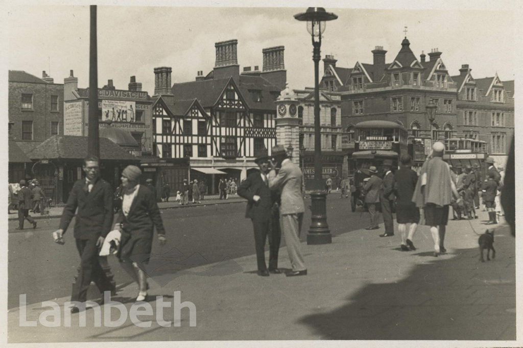 CLAPHAM CROSS & THE PLOUGH INN, CLAPHAM