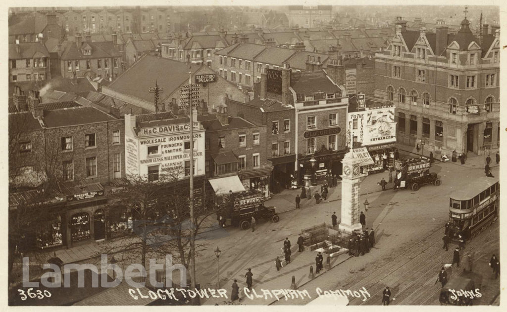 THE PLOUGH & CLOCK TOWER, CLAPHAM CROSS