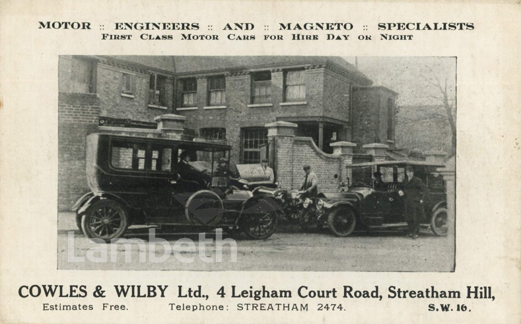 COWLES & WILBY LTD, 4 LEIGHAM COURT ROAD, STREATHAM HILL