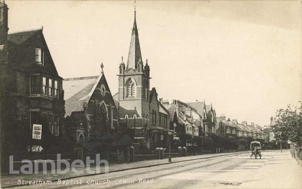 STREATHAM BAPTIST CHURCH, LEWIN ROAD, STREATHAM COMMON