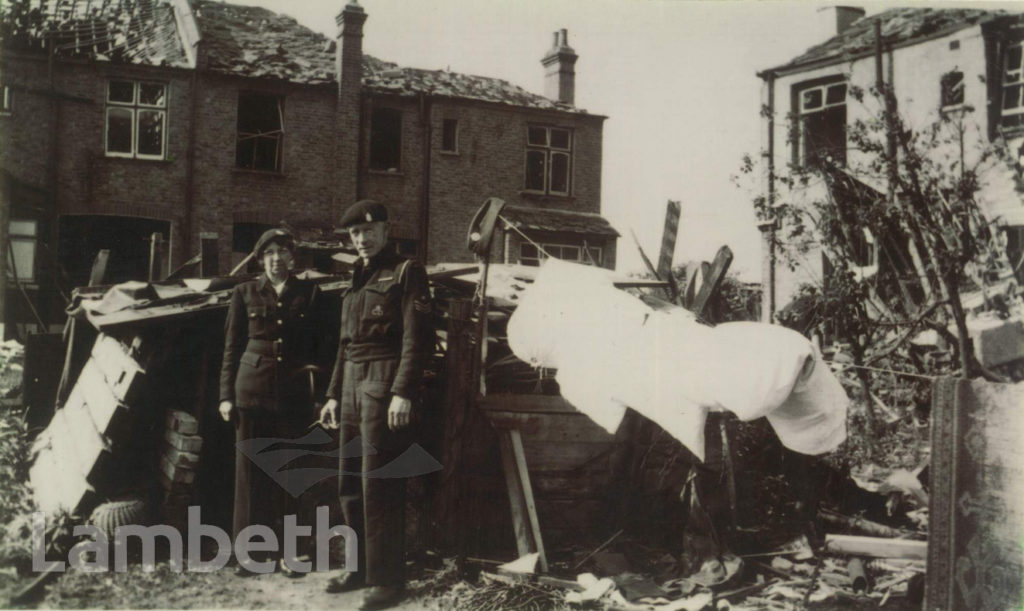 WWII V1 BOMB DAMAGE, LONGSTONE ROAD, FURZEDOWN