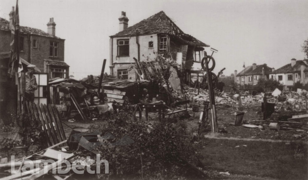 WWII V1 BOMB DAMAGE, LONGSTONE ROAD, FURZEDOWN