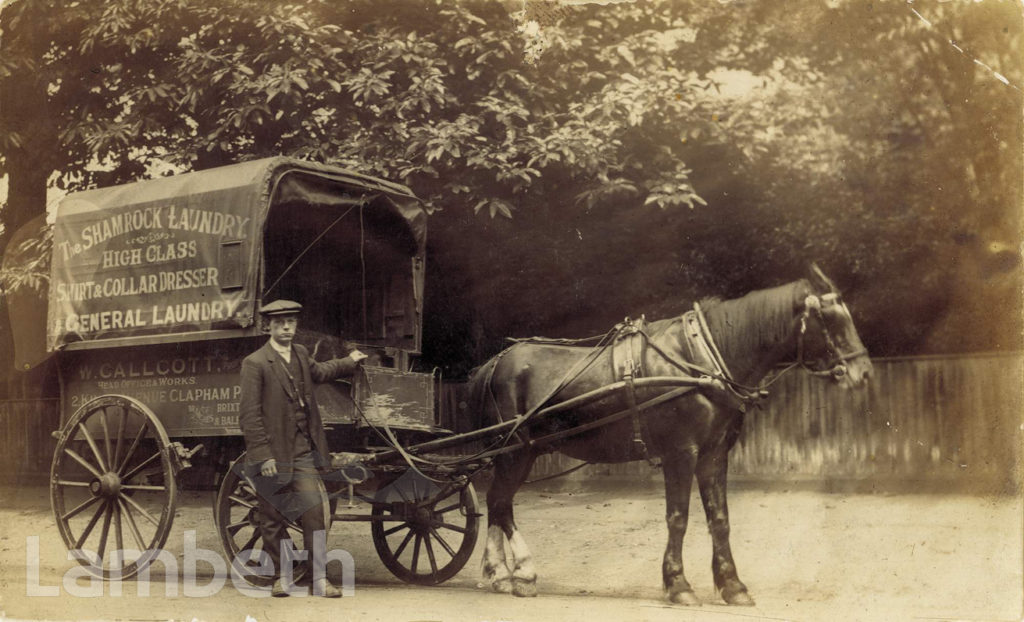 SHAMROCK LAUNDRY WAGON, 2 KING’S AVENUE, CLAPHAM PARK