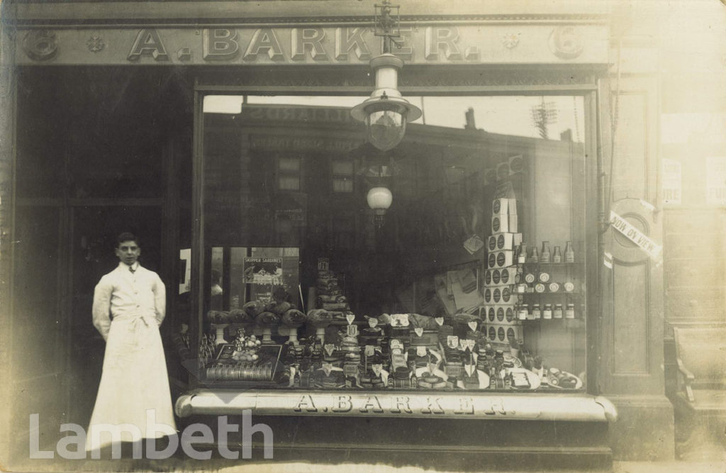 A. BARKER, 6 HIGH STREET, CLAPHAM