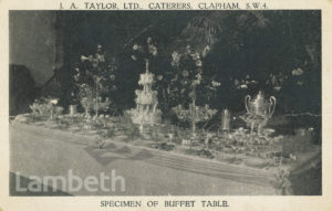 J.A.TAYLOR LTD, CATERERS, 161 HIGH STREET, CLAPHAM