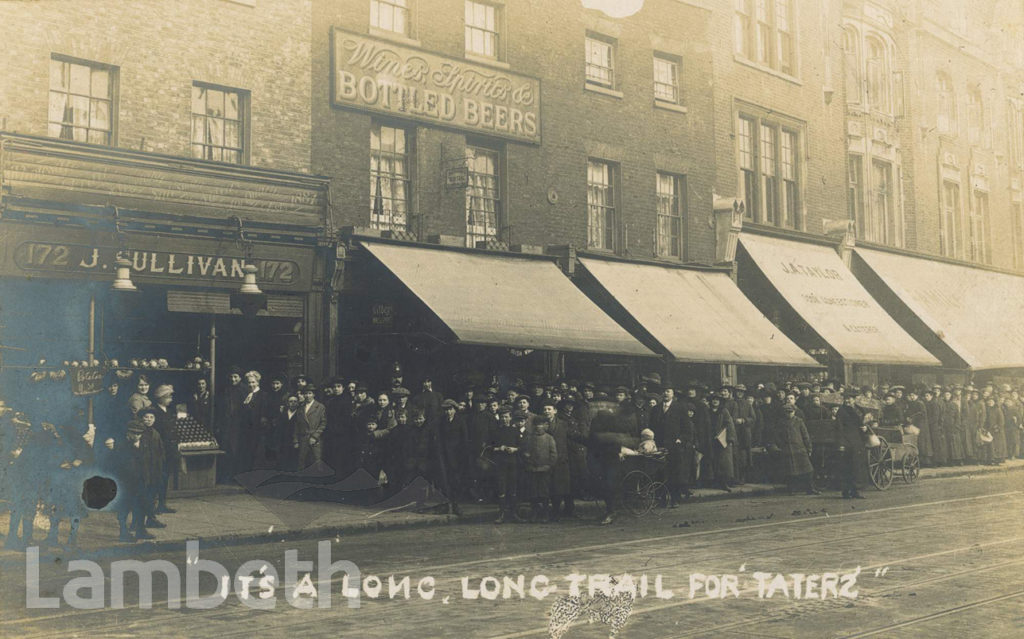 WWI FOOD QUEUE, J. SULLIVAN’S, 172 HIGH STREET, CLAPHAM