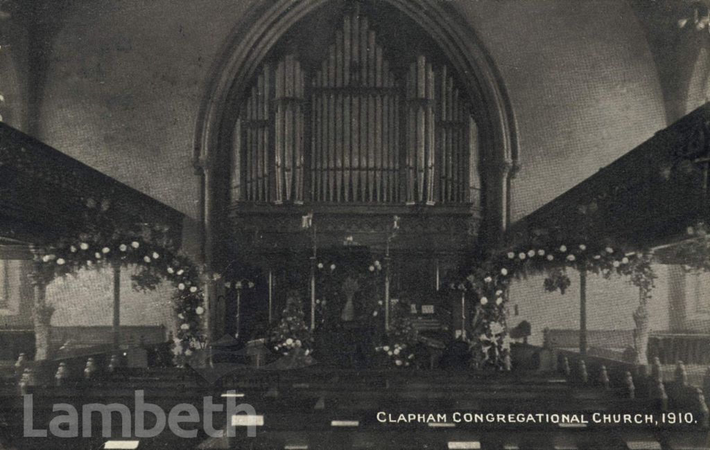 CLAPHAM CONGREGATIONAL CHURCH, GRAFTON SQUARE