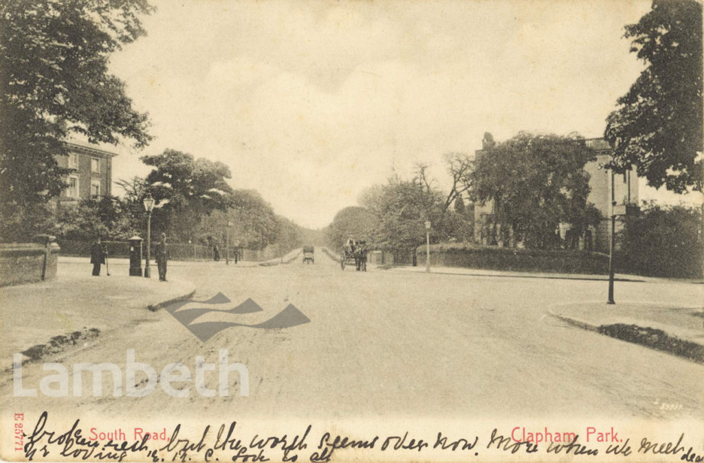 SOUTH ROAD, CLAPHAM PARK