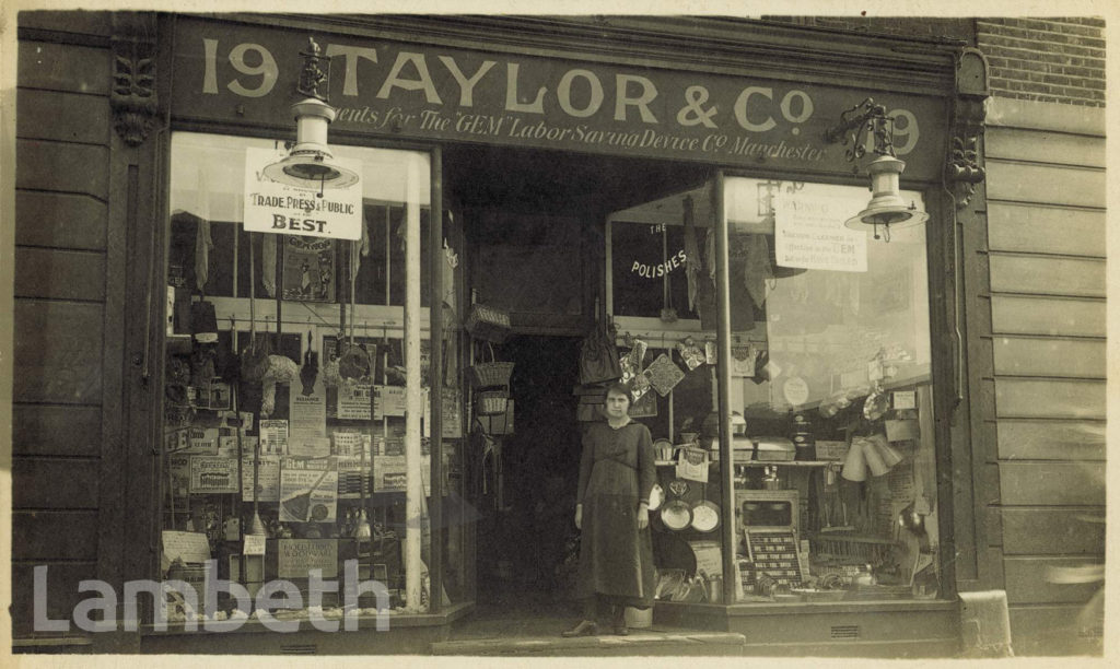 TAYLOR & CO, 19 CLAPHAM ROAD, KENNINGTON