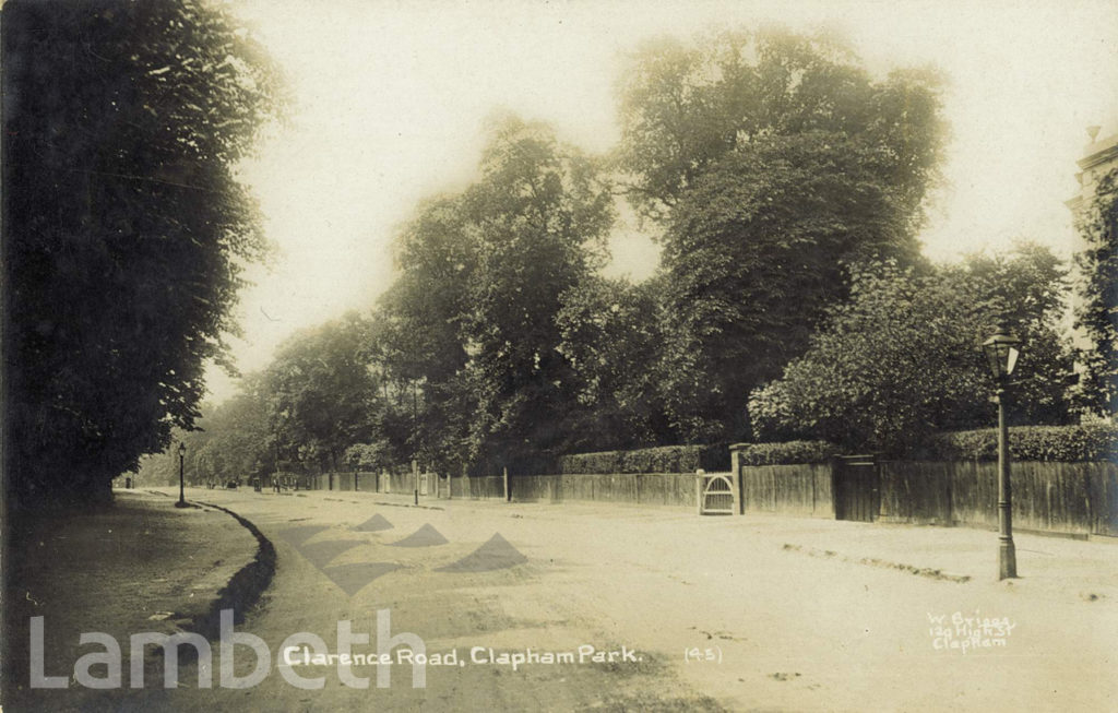 CLARENCE ROAD, CLAPHAM PARK