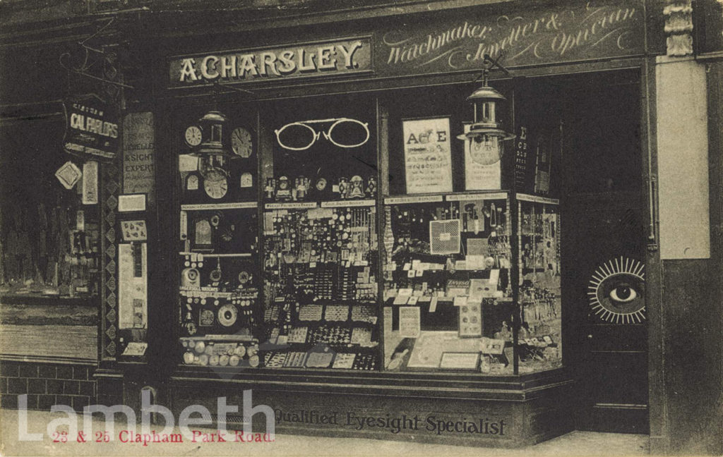 A. CHARSLEY, 23 & 25 CLAPHAM PARK ROAD, CLAPHAM