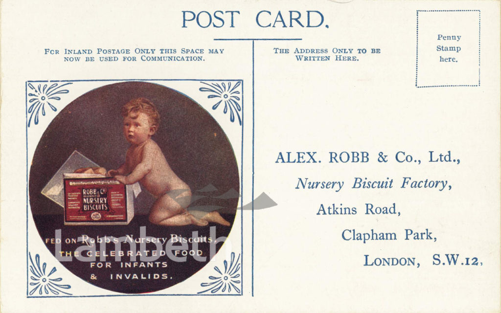 ALEX ROBB & CO BISCUITS, ATKINS ROAD, CLAPHAM PARK