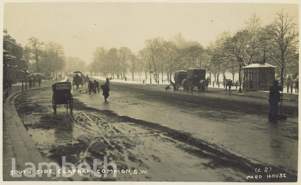 TRAMS ON CLAPHAM COMMON SOUTH SIDE