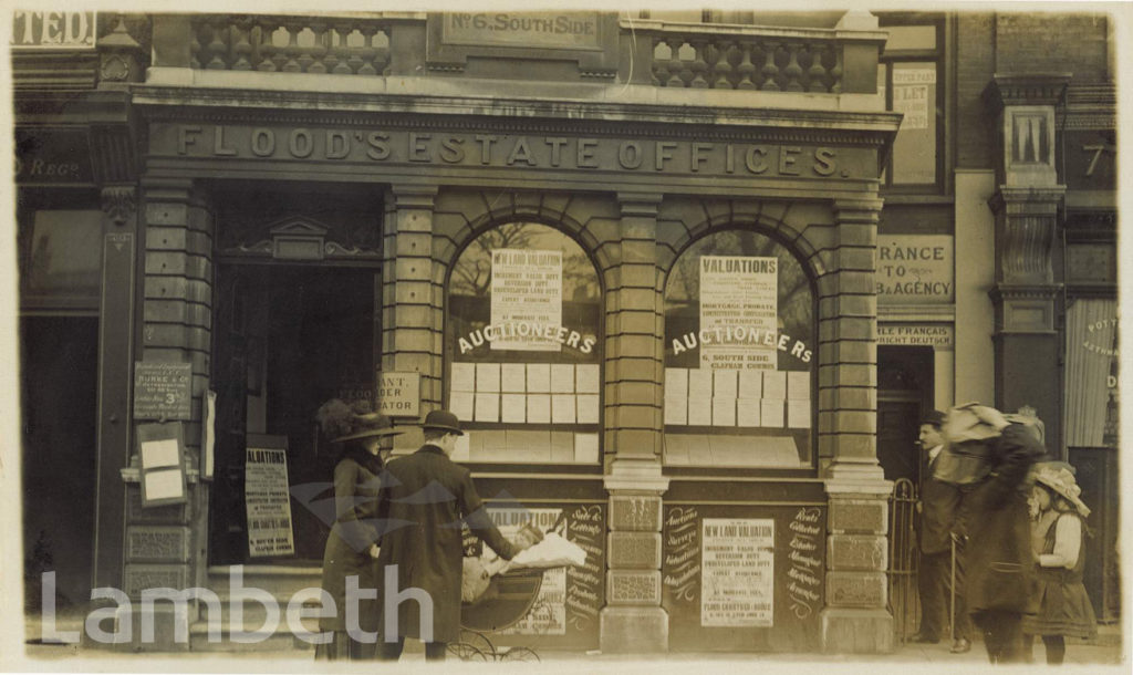 FLOOD’S ESTATE OFFICES, 6 SOUTH SIDE, CLAPHAM COMMON