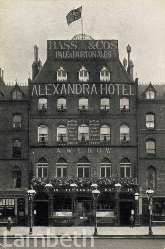 ALEXANDRA HOTEL, CLAPHAM COMMON SOUTH SIDE