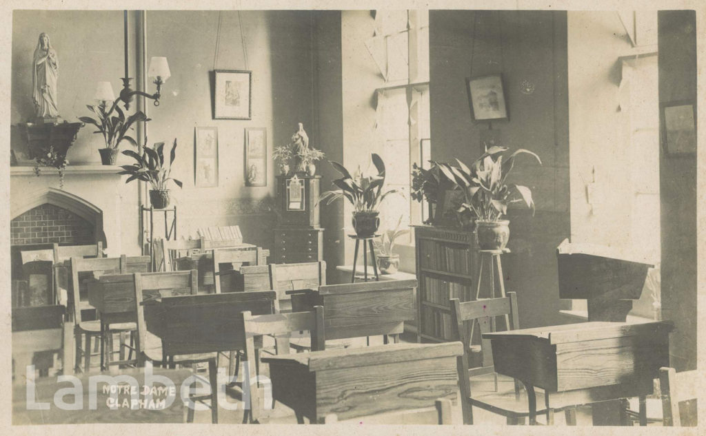 CLASSROOM, NOTRE DAME CONVENT, CLAPHAM