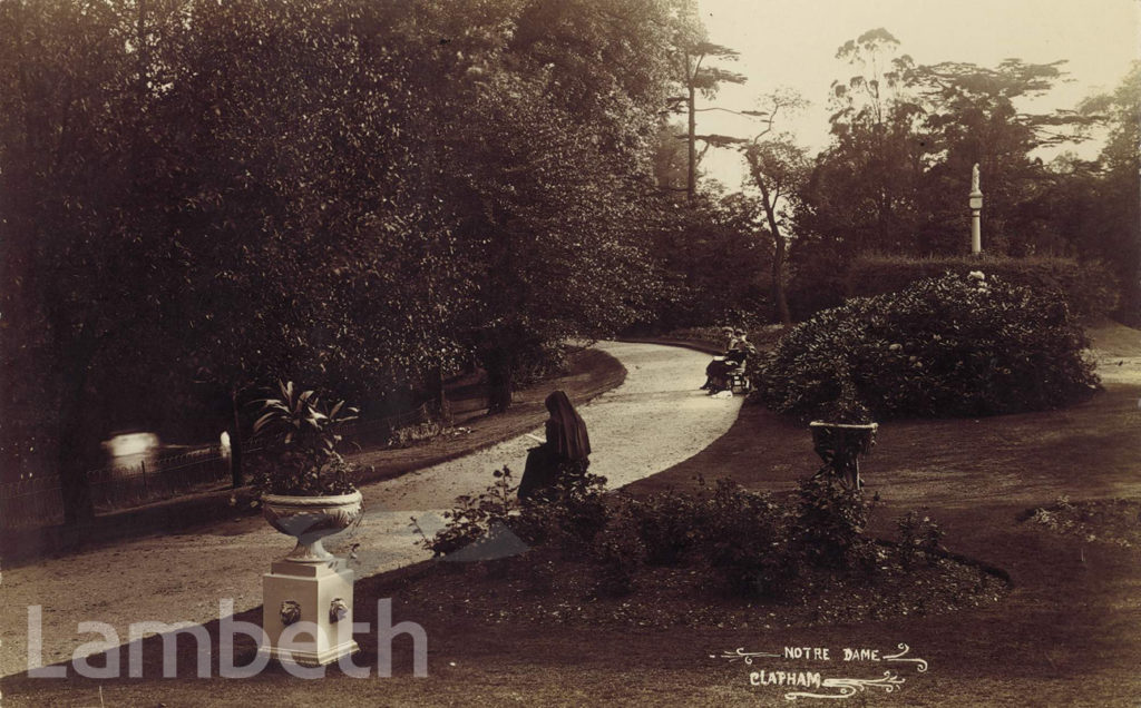 GARDEN, NOTRE DAME CONVENT, SOUTH SIDE, CLAPHAM